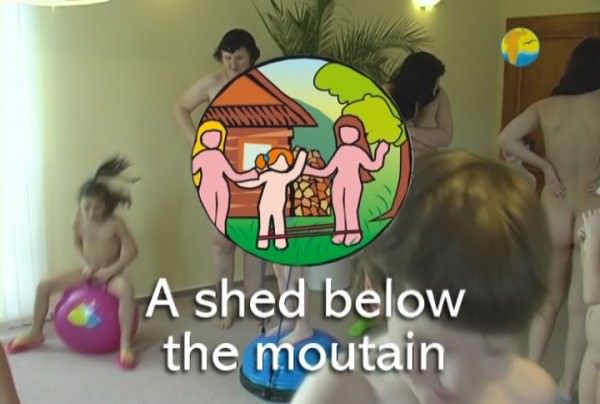 A Shed below the mountain - new family nudism video [720×480 | 01:03:07 | 3.3 GB]