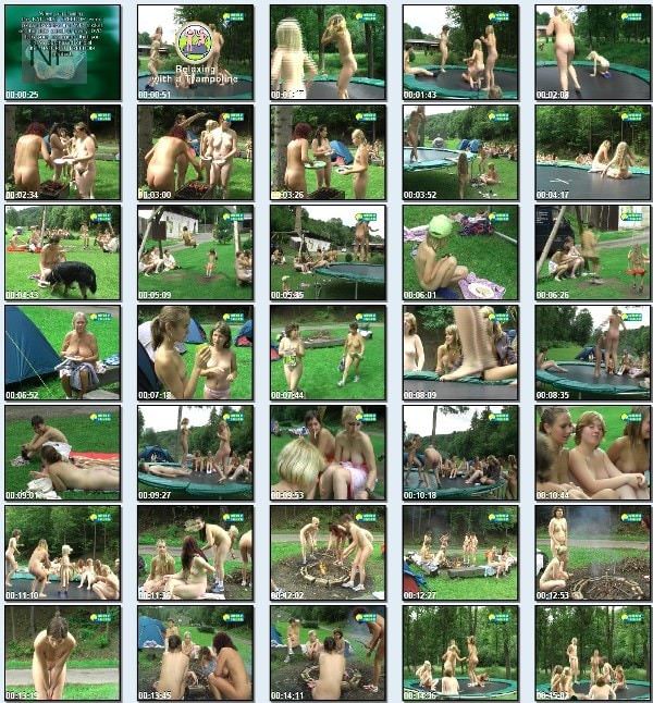 Relaxing with a Trampoline - new family nudism video [720×480 | 01:10:16 | 4.3 GB]