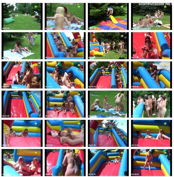 Inflatable Slide - Videos family nudism outdoors in summer [720x480 | 00:55:01 | 1,5 GB]