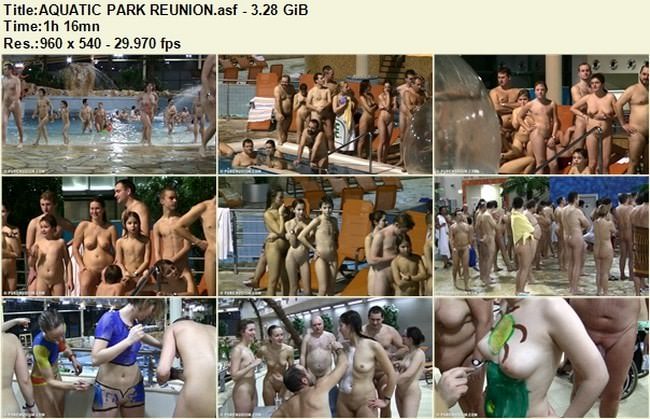 Naturism family video - Aquatic park reunion