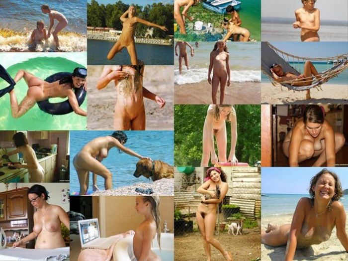 3 family nudism gallery photo # 8: Funny Moments Of Nudists Life-2, Nudists Housewives-2 And Young Nudists